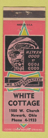 Matchbook Cover - White Cottage Newark OH WEAR