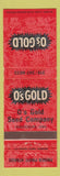 Matchbook Cover - O's Gold Seed Company Parkersburg IA