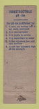 Matchbook Cover - Brooks Oil Company WEAR