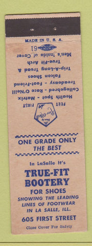 Matchbook Cover - True Fit Bootery La Salle IL