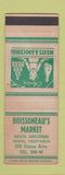 Matchbook Cover - Boissoneau's Market SAMPLE