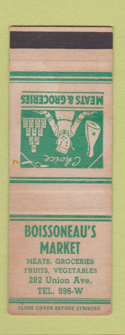 Matchbook Cover - Boissoneau's Market SAMPLE