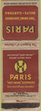 Matchbook Cover - Paris Garters Belts Suspenders