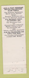 Matchbook Cover - Charles Wolf Match Collector Philadelphia PA pinup