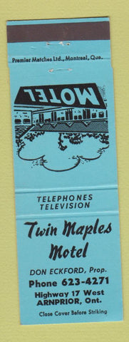 Matchbook Cover - Twin Maples Motel Arnprior ON