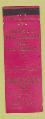 Matchbook Cover - Wayside Inn Elbridge NY
