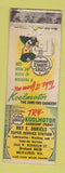 Matchbook Cover - Cities oil gas Ray Daniels Milwaukee WI WORN