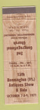 Matchbook Cover - 13th Bennington VT Antique Show 1971 Congregational Church