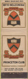 Matchbook Cover - Princeton Club WORN NJ