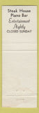 Matchbook Cover - George's Appleton WI
