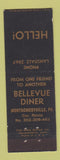 Matchbook Cover - Bellevue Diner Montgomeryville PA