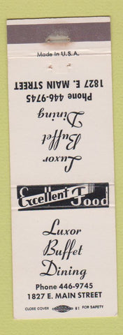 Matchbook Cover - Luxor Buffet Restaurant