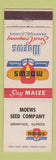 Matchbook Cover - Moews Seed Company Granville IL