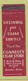 Matchbook Cover - Connell's Cigar Store Omaha NE WEAR