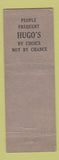Matchbook Cover - Hugo's Restaurant North Scituate MA