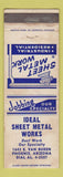 Matchbook Cover - Ideal Sheet Metal Works Phoenix AZ WEAR