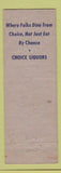 Matchbook Cover - Grey Gull Inn Clearwater FL WEAR