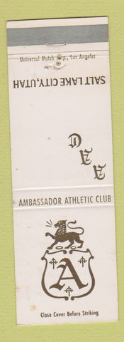 Matchbook Cover - Ambassador Athletic Club Salt Lake City UT WEAR