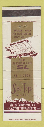 Matchbook Cover - Sk Top Motel Kingston NY
