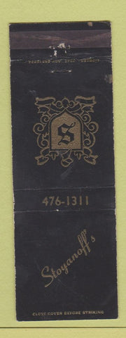 Matchbook Cover - Stoyanoff's Cocktail Lounge Farmington MI