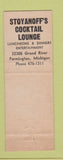 Matchbook Cover - Stoyanoff's Cocktail Lounge Farmington MI