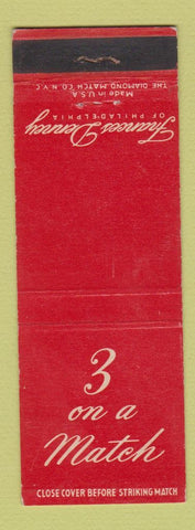 Matchbook Cover - Frances Denney Philadelphia PA