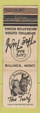Matchbook Cover - Cafe Bar The Turf Billings MT WEAR