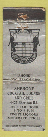 Matchbook Cover - Sherone Cocktail Lounge and Grill WORN