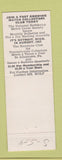 Matchbook Cover - Charles Wolf Match Collector Philadelphia PA pinup