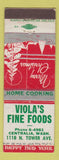Matchbook Cover - Viola's Fine Foods Centralia WA Christmas