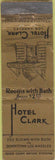 Matchbook Cover - Hotel Clark Los Angeles CA WEAR