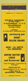 Matchbook Cover - Empire Motor Lodge Abingdon VA