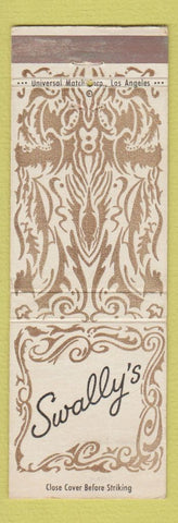 Matchbook Cover - Swally's Los Angeles CA