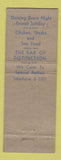Matchbook Cover - The Blue Grotto Restaurant West Springfield MA