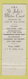 Matchbook Cover - St John's Motor Court Kearney NE WEAR
