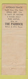 Matchbook Cover - Vice and Gene's Paddock and Track South Sioux City NE