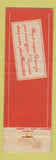 Matchbook Cover - Shoyer's Famous Restaurant Philadelphia PA
