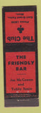 Matchbook Cover - The Club East Grand Forks MN