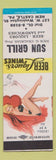 Matchbook Cover - Sun Grill New Castle PA opinup Nick Chalkias