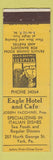 Matchbook Cover - Eagle Hotel and Cafe York PA