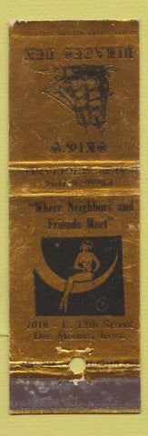 Matchbook Cover - Skig's Pirates Den Des Moines IA Girlie