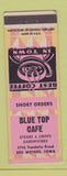 Matchbook Cover - Blue Top Cafe Des Moines IA