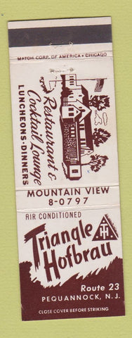Matchbook Cover - Triangle Hofbrau Pequannock NJ