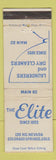 Matchbook Cover - The Elite Laundry Dry Cleaners Colorado Springs