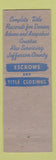 Matchbook Cover - Record Abstract Title Insurance Denver Colorado