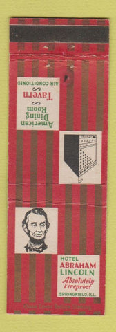 Matchbook Cover - Hotel Abraham Lincoln Springfield IL