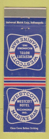 Matchbook Cover - Westcott Hotel Richmond IN