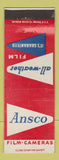 Matchbook Cover - Ansco Film Cameras Binghamton NY