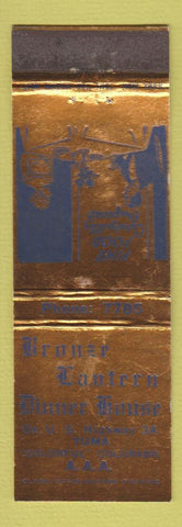 Matchbook Cover - Bronze Lantern Dinner House Yuma Colorado