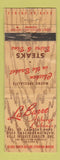 Matchbook Cover - La Barre Auberge Cabins  Ville Jacques Cartier QC
